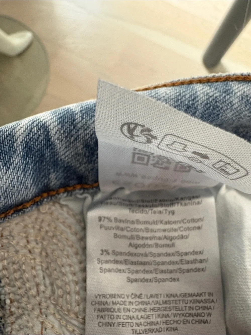ESQUALO Light Blue Straight Leg Jeans - Picture 7 of 7